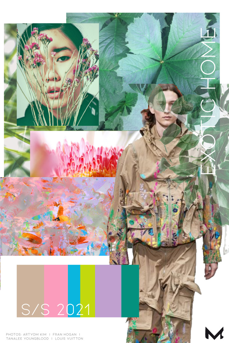 EXOTIC HOME Active moodboard S/S 2021 - moject